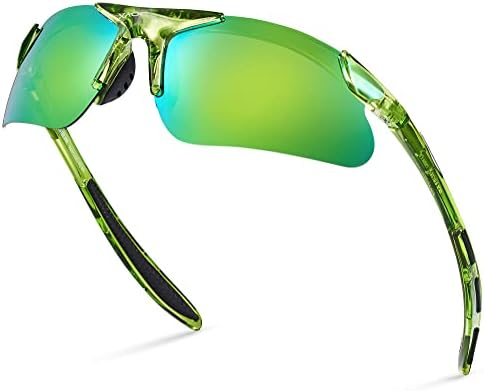 Xagger Youth Polarized Sports Sunglasses for Boys Girls Age 8-14 Kids Teens Lightweight Baseball Softball Cycling Running Glasses