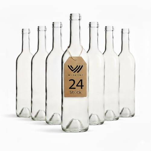 WYSKONT Bouteille 750ml Bordeaux 24 pièces - Bouteilles de...