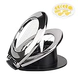 Eierschneider, Eischneidewerkzeug, 2 in 1 Eierteiler aus 304 Edelstahl, Schneiddrähte Eierteiler für Gekochten Eiern, gekochte Kartoffeln, Erdbeeren, Pilzen (spülmaschinenfest)