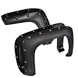 G-PLUS Fender Flares Fit For 2007-2013 Chevy Silverado 1500 2500HD/3500HD (78.7'/97.6' Bed Fleetside Models Only/Not Fit GMC Sierra) Rivet Style Wheel Cover Pickup trim Guards 4Pcs Textured