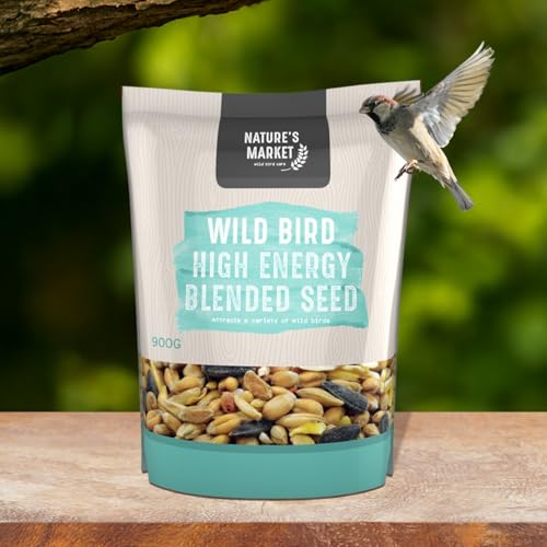 Garden Mile® Vogelfutter-Samen zum Aufhängen von Nusssamen, Vogelfutterstation für Talgkuchen, Meisenknödel, Outdoor, Garten, Terrasse, perfekt für Garten, Wildvögel, Wildtierfutter (900 g,