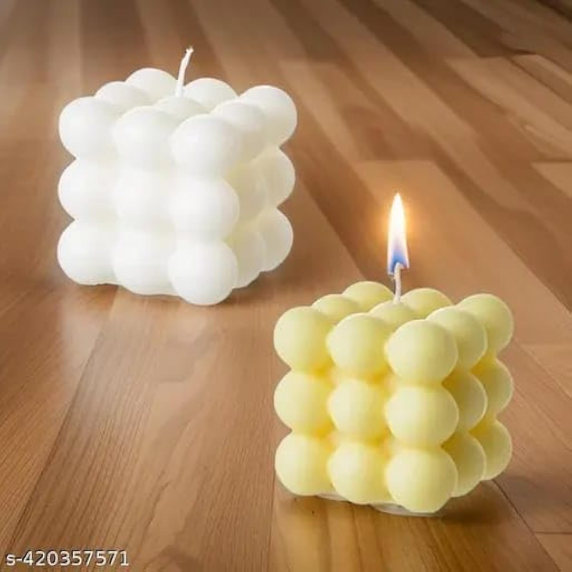 Elegant & Aromatic Handmade Big Bubble Wax Candle