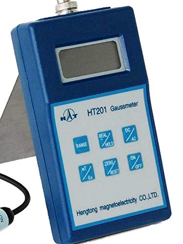 Medidor de campo magnético AC DC Gauss Tesla con adaptador miniatura 2