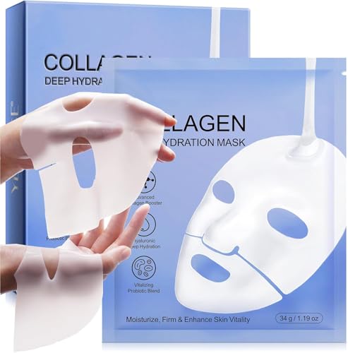 Maschera Collagene Viso, 6 Pezzi Maschera Viso...