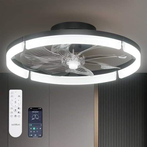 addlon Ceiling Fans with Lights and Remote, 20 Inch Low