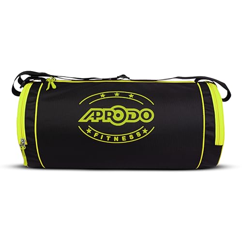 Image of APRODO Polyester PU Coated Sports Duffle /Shoulder /Gym Bag for Men & Women, 23L (18 x 9 x 9) Inch