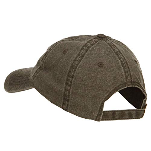 e4Hats.com US Army Veteran Military Embroidered Washed Cap - Brown OSFM - Thumbnail 3