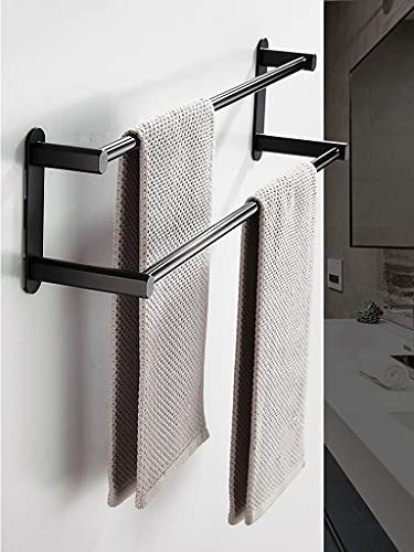 Porte-serviette murale en serviette à serviette CRODY 2 barres