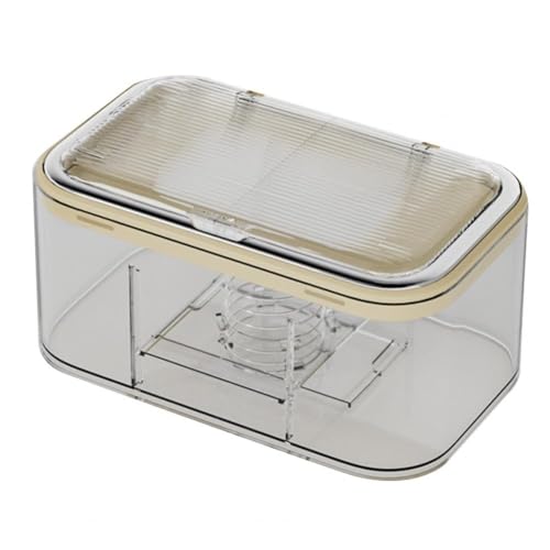 Ruuizksa Porta Salviette Umidificate A Parete Scatola Dispenser per Salviette Umidificate A Parete con capacità Piastra A Molla EasyOpen Multifunzionale B