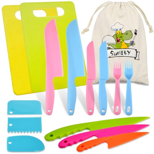 Xanotron Kindermesser 16-teiliges Küchenmesser Set