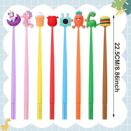 Yoosso 30 Stück Shake Kugelschreiber Set, Gelschreiber Lustige Stifte Schüler mit Cartoon-Design für Studenten Büro Schule