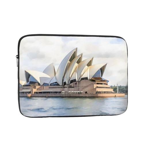 Funda para portátil de 17 pulgadas en la universidad maletín acuarela para Chromebook