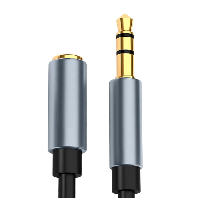 H-its Kabel 3 Meters - 3.5mm Male to Female Cable ; Metal Connectors ; Gold Plated Contacts (3.5MM Stereo Male - Female Cable)