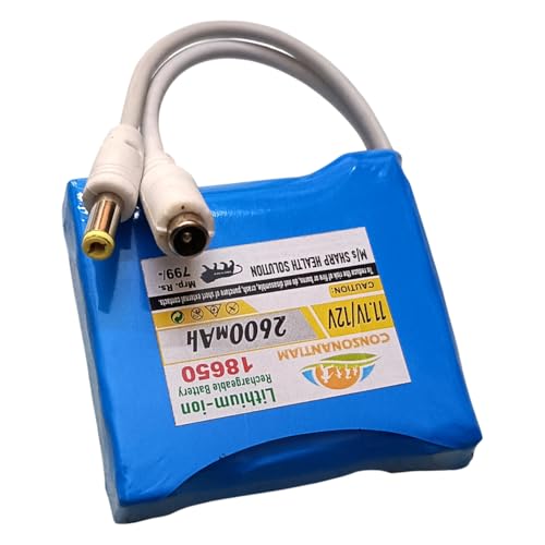 Image of 12V Li-ion Battery Pack 2600mAh 3S 18650 Rechargeable Lithium-ion Battery (11.1V-12.6V) for Power Banks IoT Devices Bluetooth Speakers Robotics & Industrial, Inbuilt 3S-10-A BMS Security.