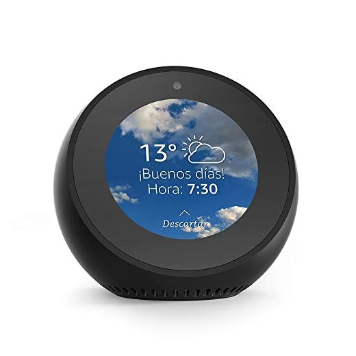 Amazon Echo Spot - Reloj despertador inteligente con Alexa, negro