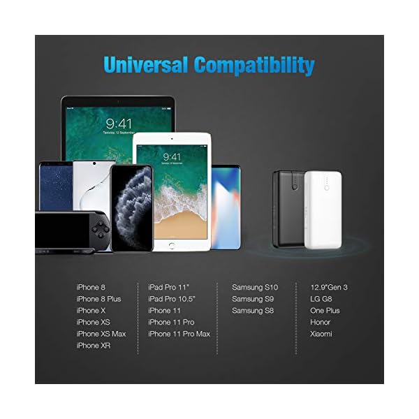 10000mAh-Portable-Charger-2-Pack-Power-Bank-Fast-Charging-External-Battery-Pack-with-USB-C-Dual-Input-Cell-Phone-Charger-Battery-Bank-for-iPhone12-Samsung-S10-LG-Google-AirPod BABAKA 10000mAh Portable Charger 2-Pack Power Bank, Fast Charging External Battery Pack with USB-C Dual Input, Cell Phone Charger Battery Bank for iPhone12 Samsung S10 LG Google AirPod