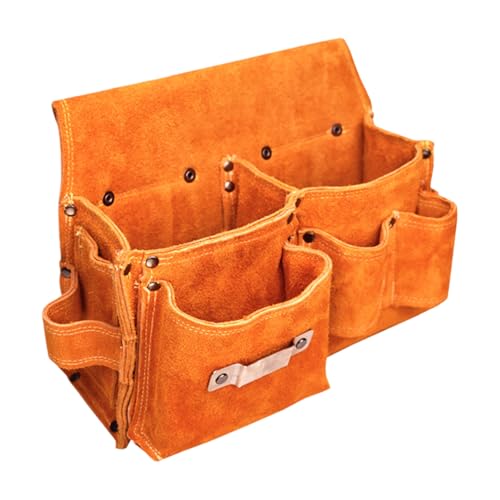 Bolsa para herramientas electricistas - bolsa para la piel de con gran capacidad | Organización del taller multiusos de bolsas, exteriores, jardinería, mecánicos, camping y fontanería