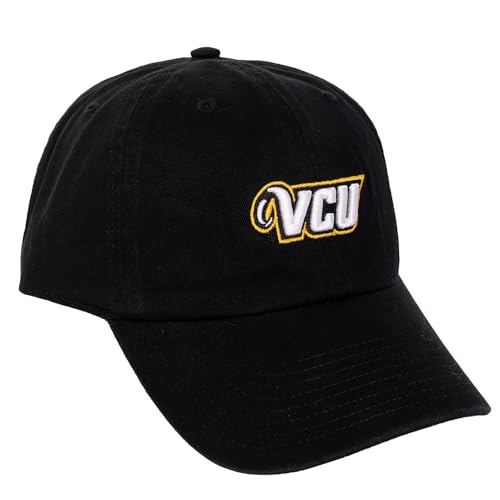 Gorra bordada ajustable VCU Rams estilo B negra miniatura 1