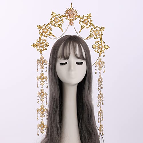 BLESSUME Women’s Alone Crown Mary Goddess Headband for Halloween Costume Goddess Headwear, Style #26, Style #4 - Image 2