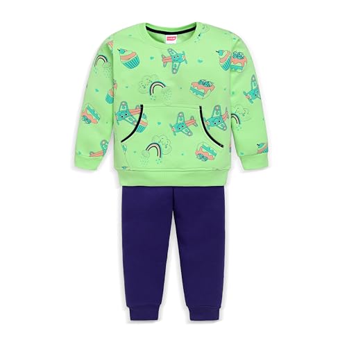 Image of LuvLap Baby Boys Full Sleeve Sweatshirt & Pyjama Set Pack of 1