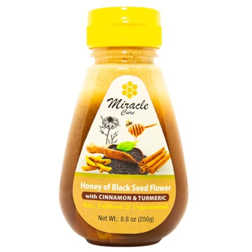 Miel natural con semillas negras, canela y cúrcuma 250g