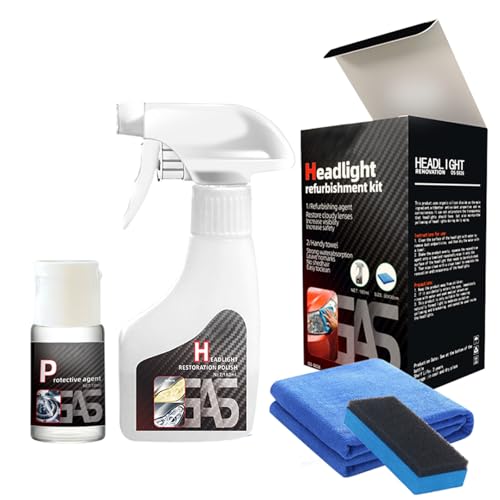 ZMHUM Headlight Restoration Kit - Removes Oxidation & Yellowing for