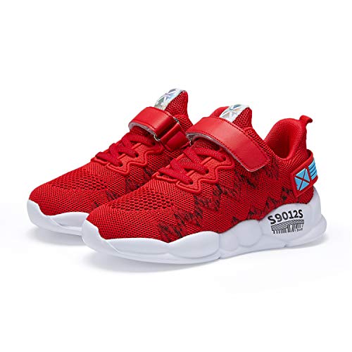 Image of Hetios Kids Shoes Girls Lightweight Athletic Running Shoes Breathable Knit School Sports Shoes (Toddler /Little Kid /Big Kid)