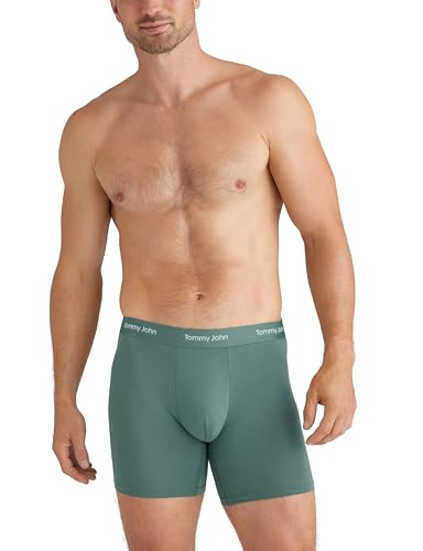 Image of Tommy John Men's Luxe Modal 6 inch Boxer Brief Underwear 3-Pack