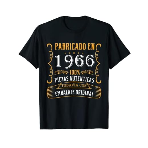 Fabricado 1966 Años Cumpleaños Hombre Mujer Nacen En 1966 Camiseta