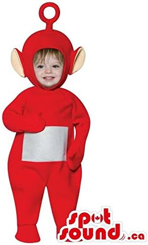 Cute Red Teletubbies Character Toddler Size Plush Costume