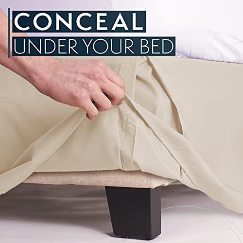 Hccollectionbedskirtkingsizesoftmicrofiberboxspringcover14inchdropkingbedskirtwrinklefaderesistentcream Urban Country Home Decor Hc collection bed skirt king size soft microfiber box spring cover 14 inch drop king bed skirt wrinkle fade resistent cream urban country home decor