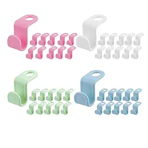 Daomong Clothes Hanger Connector Hooks Plastic Cascading Hangers Saving Organizer Hanger Hooks for Heavy Duty Clothes Closet Christmas Gift(40 Pieces)