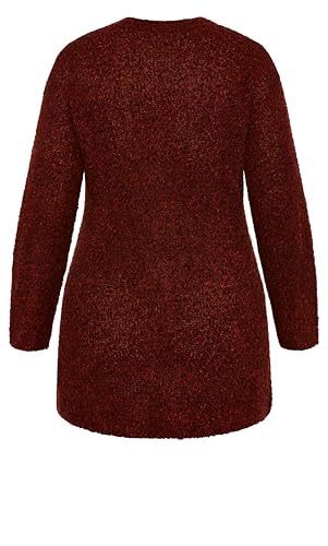 Image of Avenue Women's Plus Size Cardigan - Amber Boucle
