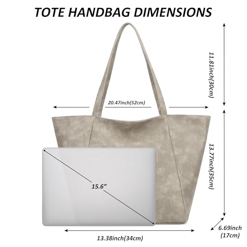 Image of TANTOMI Tote Purse for Women Large Shoulder Bag for Work Travel Purse and Handbags Weekender Bag with Zipper