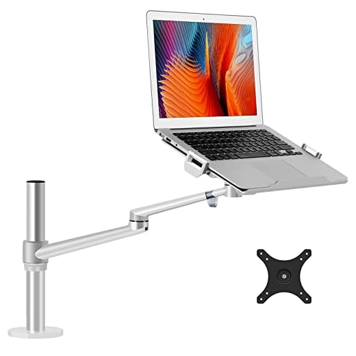 Laptop/Notebook/Projector Mount Stand, Height Adjustable Single Arm Mount Support 12-17.3 inch Laptop/Notebook/Tablet