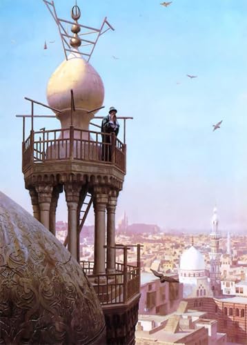 Tableau sur toile Jean-Léon Gérôme Le Muezzin poésie orientale