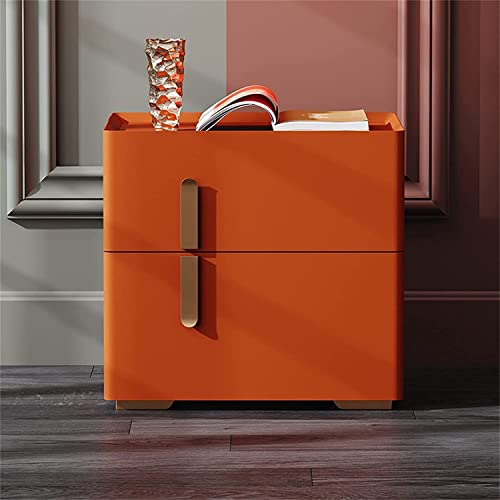 Table de nuit orange 50cm résolvez le manque de rangement avec ce petit meuble de chevet bois