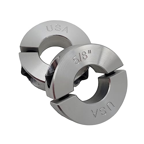 Collier de serrage pour bloquer un axe de 1,6 cm en aluminium 2024 x2