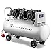 STAHLWERK compressore ad aria compressa ST 1010 pro – 100 L caldaia, 8 bar, senza olio, 360 l/min, molto silenzioso, molto compatto