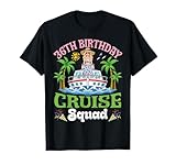 36th Birthday Cruise Squad Girl Family Trip Ship Celebration T-Shirt
