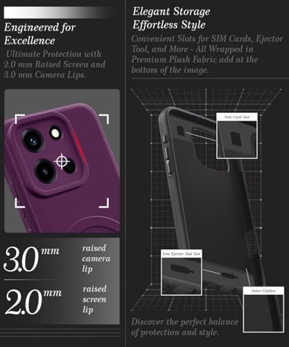 Image of WOW IMAGINE Back Case Cover for 1+ OnePlus Nord 6 5G | Soft Matte Silicone Case| Slim Fit & Shockproof | Camera Protection Bumper Cover (Purple)