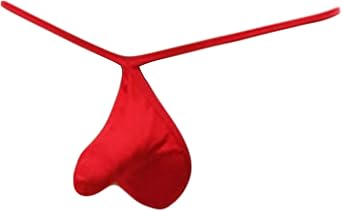 Mens Pouch Thong Elephant Nose G Strings Underwear Sexy Low Rise Bulge T-Back Jockstrap Lingerie Undie Red,One Size