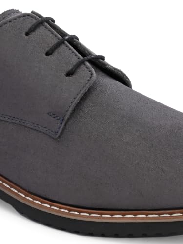 Image of HiREL'S Premium Suede Derby Smart Casual Shoes for Men | Office Soft Cushioned Corporate Casuals