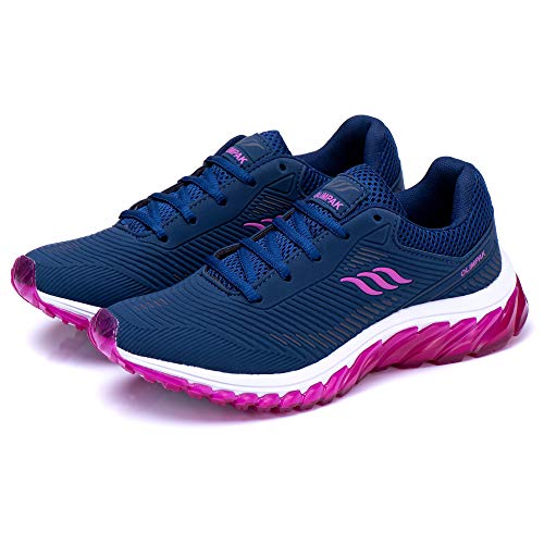 Kit 2 Pares Tênis Feminino Esportivo para Academia Caminhada (39, MARINHOPINK/CINZAVAGUA)