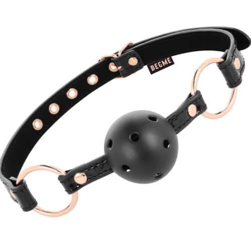 Begme Black Edition Mordaza Cuero Vegano