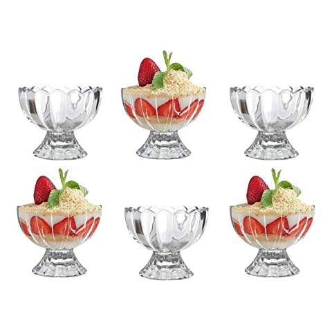 Qing Ping Guo Glass Dessert Bowls Set Cover