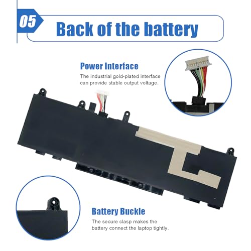 Image of 51.3Wh WP03XL Laptop Battery Compatible with HP Elitebook 830 840 845 860 865 X360 1040 G9 ZBook Firefly 14 G9 G10 Series HSTNN-OB2J HSTNN-LB8W L78555-005 M64305-421 11.58V 4249mAh
