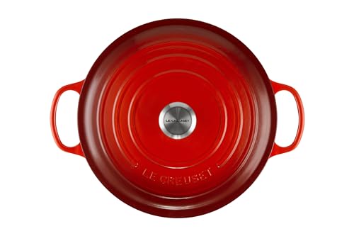 Image of Le Creuset Enameled Cast Iron Signature Round Dutch Oven, 9 qt., Cerise