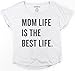 Superluxe Clothing Womens Mom Life is The Best Life Tri-Blend Dolman T-Shirt
