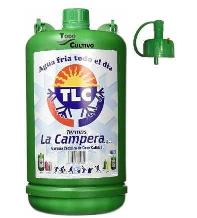 AGRINOBLE Garrafa isoterma la Campera 4.5 Litros con canilla. Bidón térmico y pastico aislado. mantiene temperatura todo el dia.